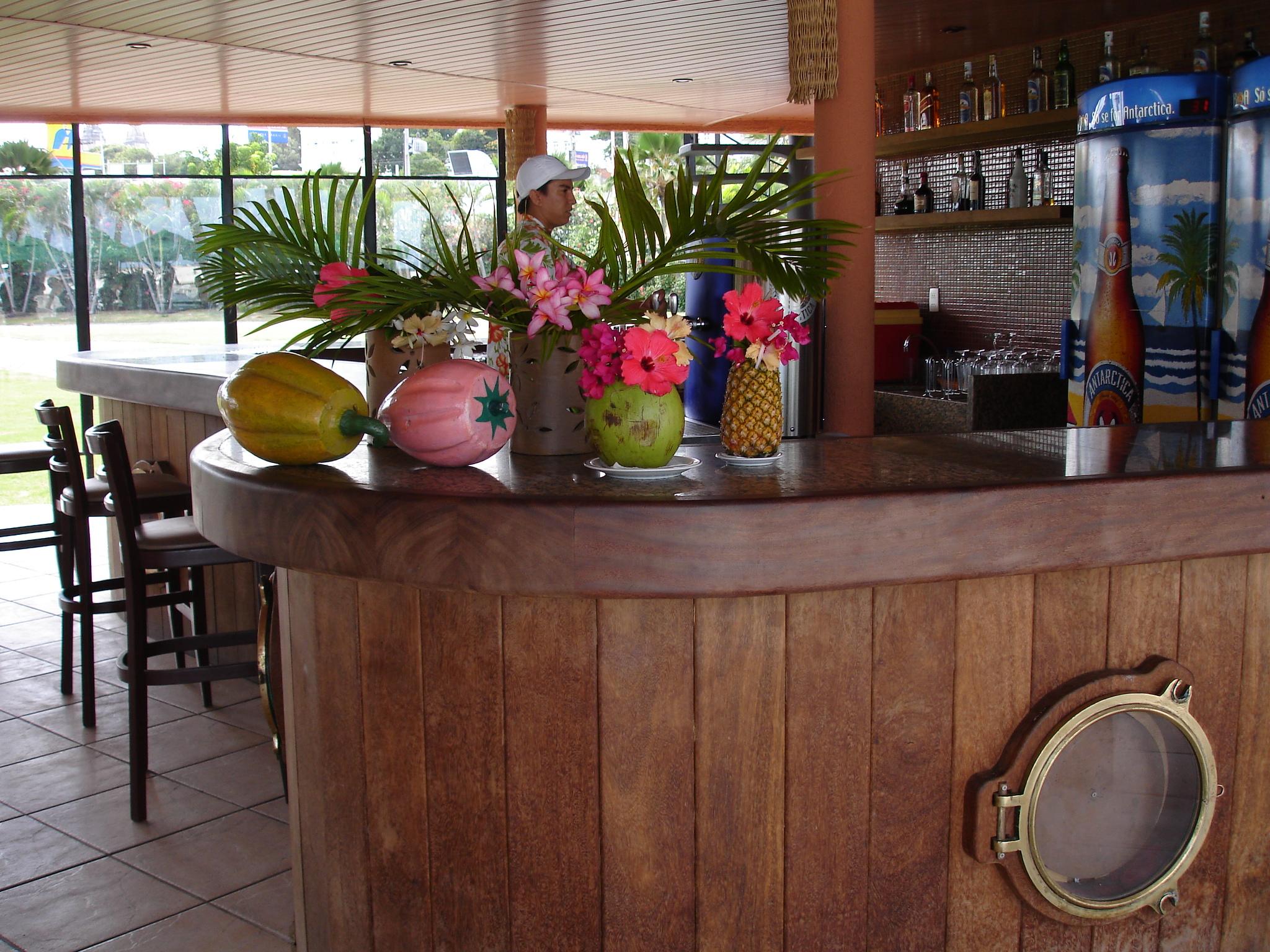 Marina Park Hotel Fortaleza  Exterior foto A tiki bar in Hawaii